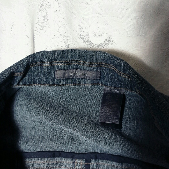 Liz Claiborne denim blazer jacket. Size Small - Picture 3 of 4